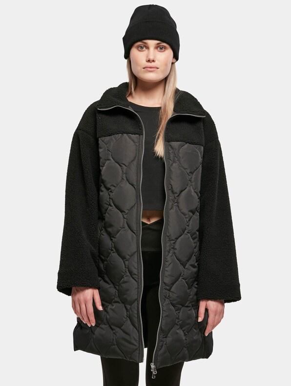 Ladies Oversized Sherpa Quilted-3