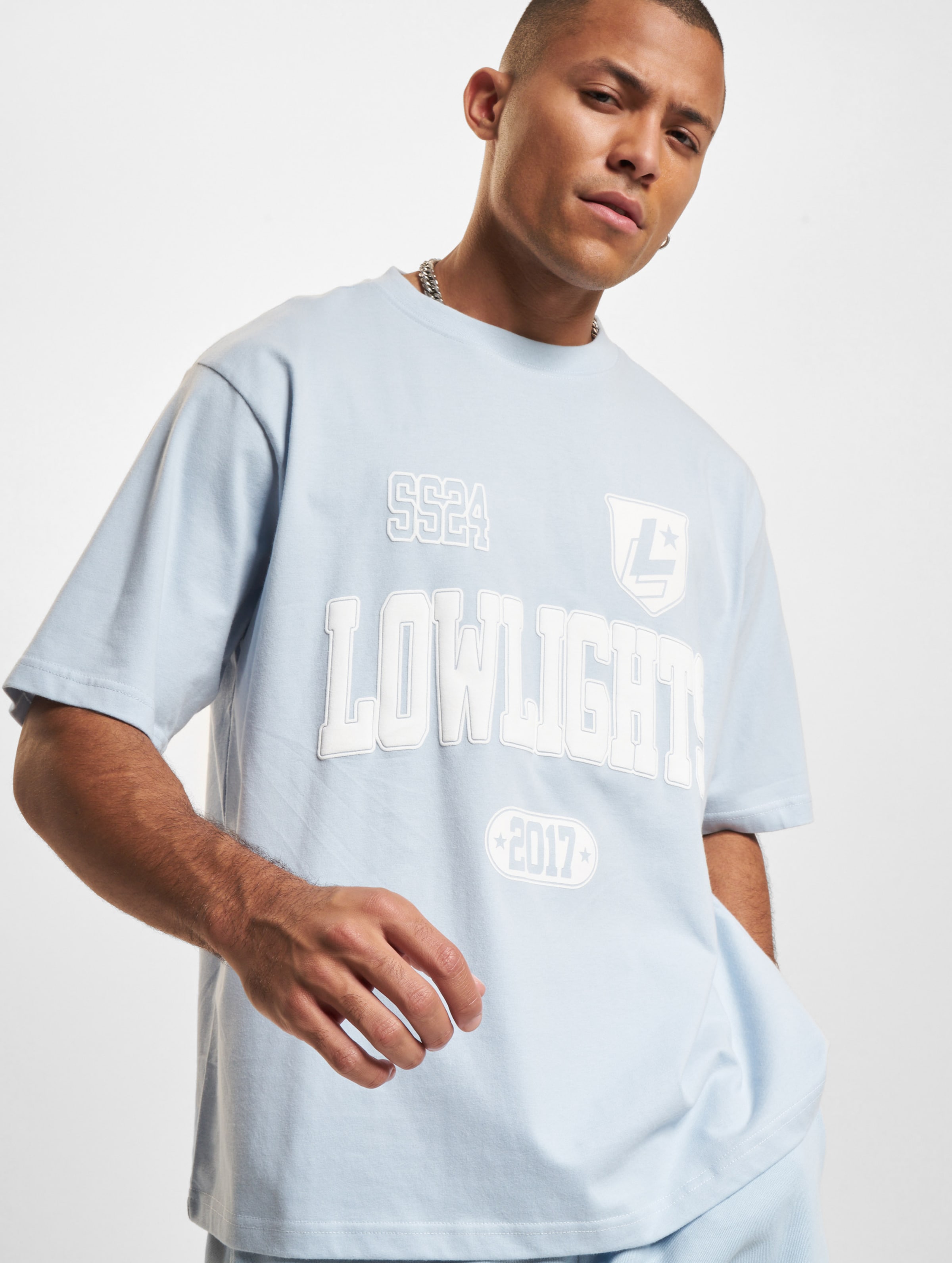 Low Lights Studios College Ll-Star T-Shirt Männer,Unisex op kleur blauw, Maat S