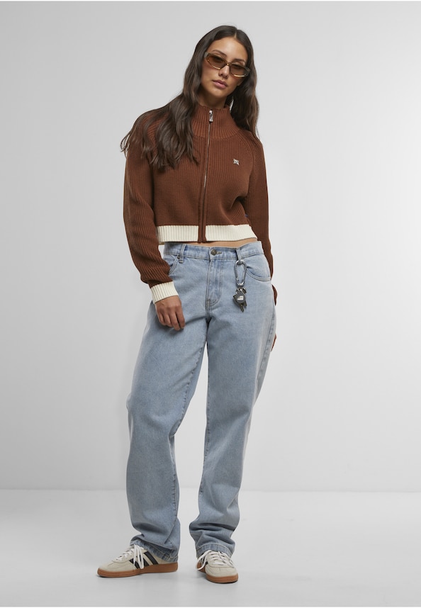 PEQUS Cropped Knit Track Jacket-2