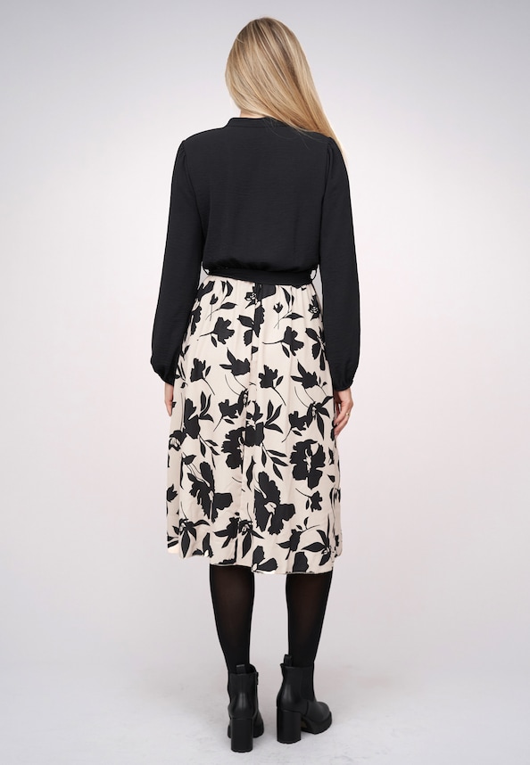 Longsleeve Dress with floral print-1