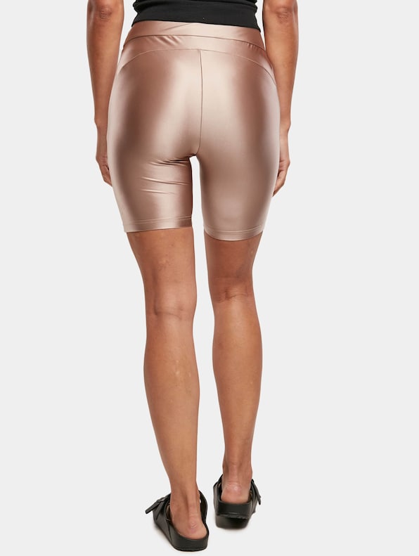 Ladies Highwaist Shiny Metallic Cycle 2-Pack-2