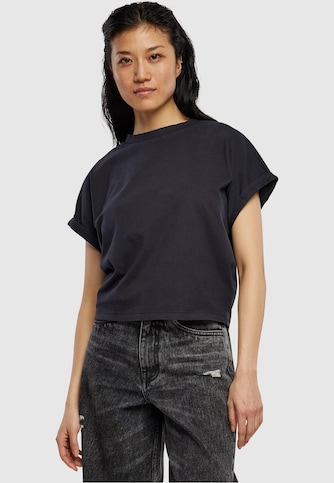 Ladies Short Pigment Dye Cut On Sleeve 