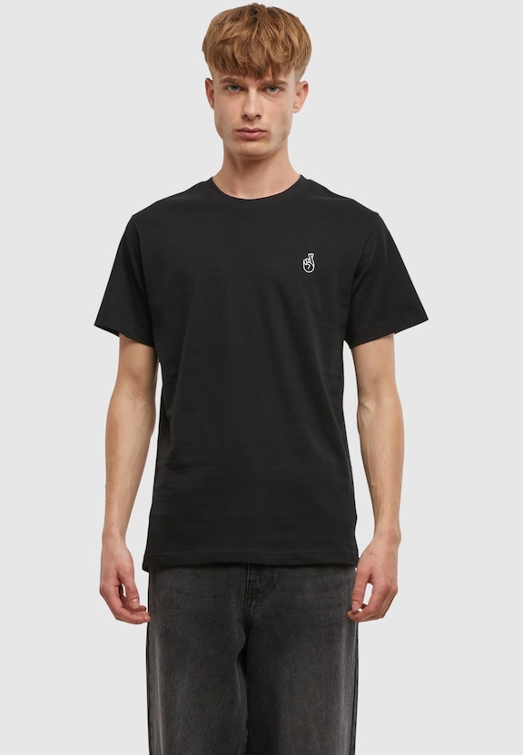 Crossed Fingers Handsign EMB Tee-2