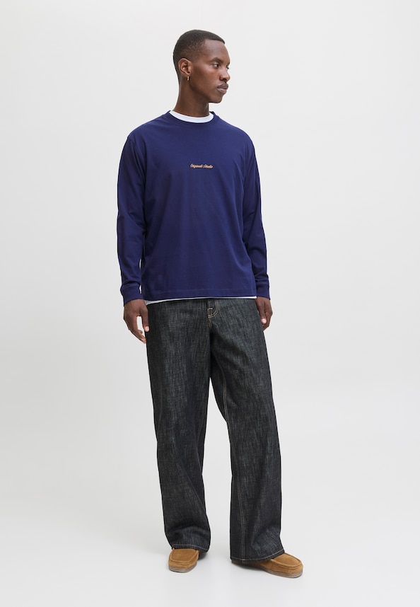 JORNORREBRO EMB TEE LS CREW NECK-2