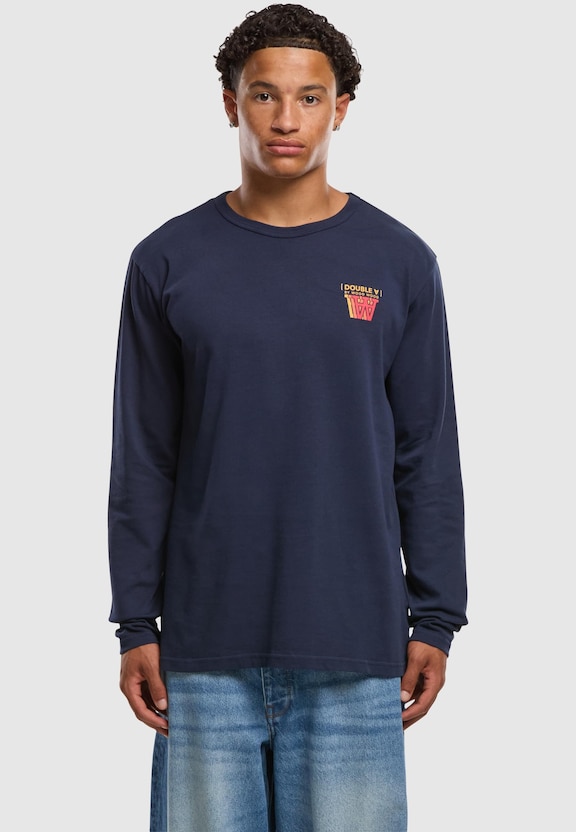 Wood Wood Mel Stacked Logo Longsleeve-2