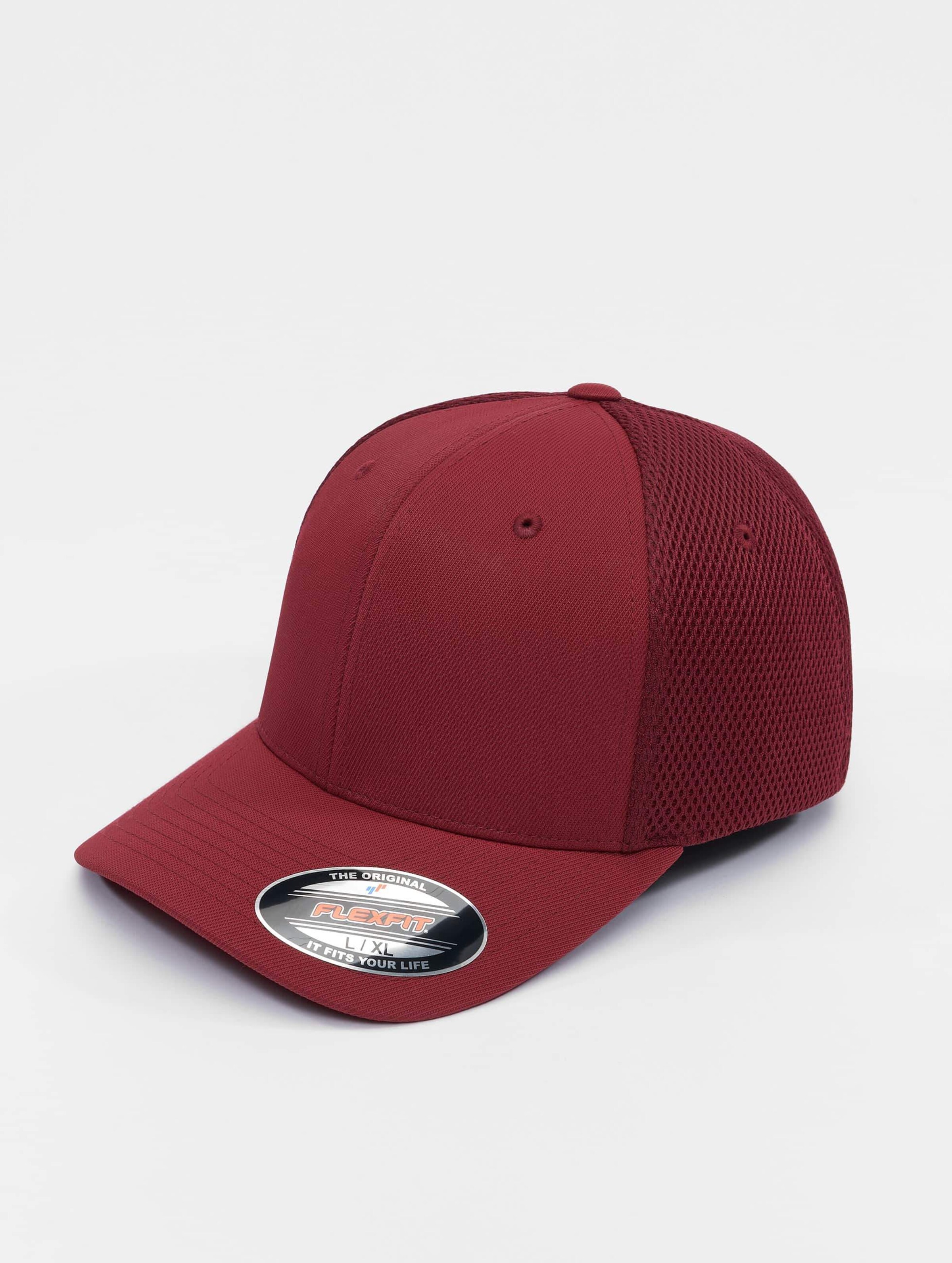 Urban Classics Flexfit pet -L/XL- Tactell Mesh Bordeaux rood