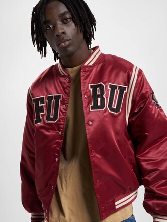 Fubu Satin Varsity Jacket College Jacket