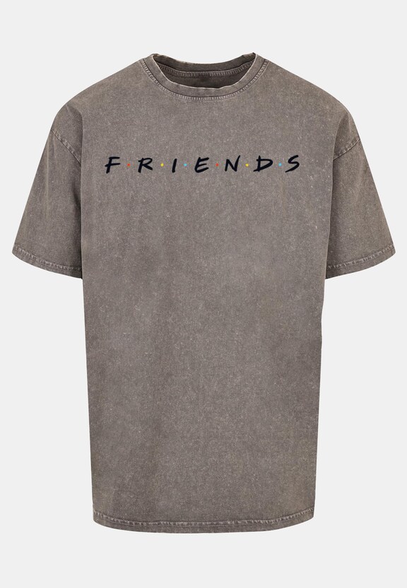 Friends - Logo Acid Washed Oversized-2
