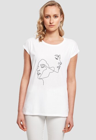 Ladies One Line Extended Shoulder Tee