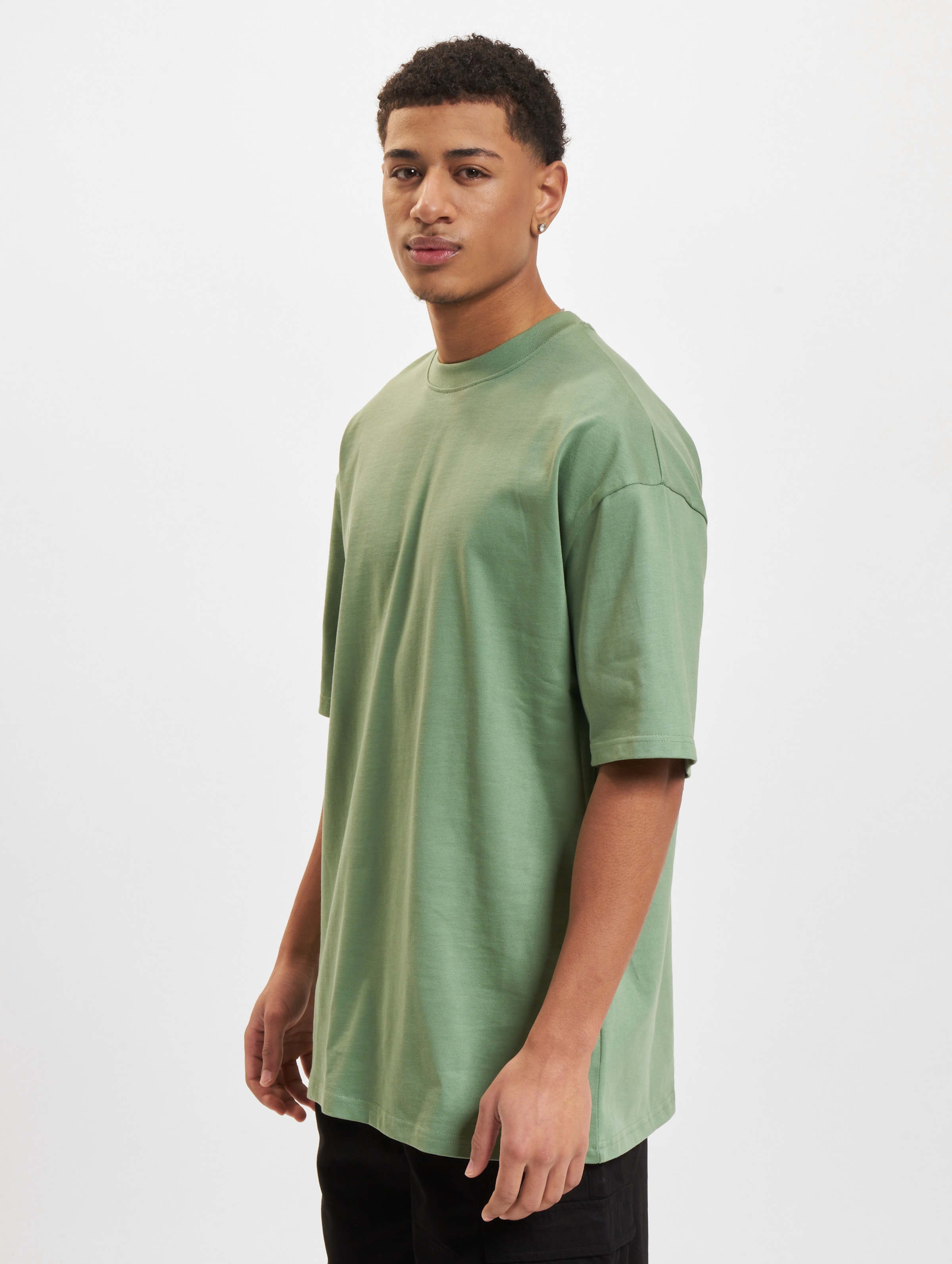 DEF Original T-Shirts Mannen op kleur groen, Maat L
