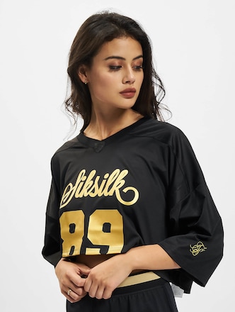 Sik Silk Retro Football Crop T-Shirt