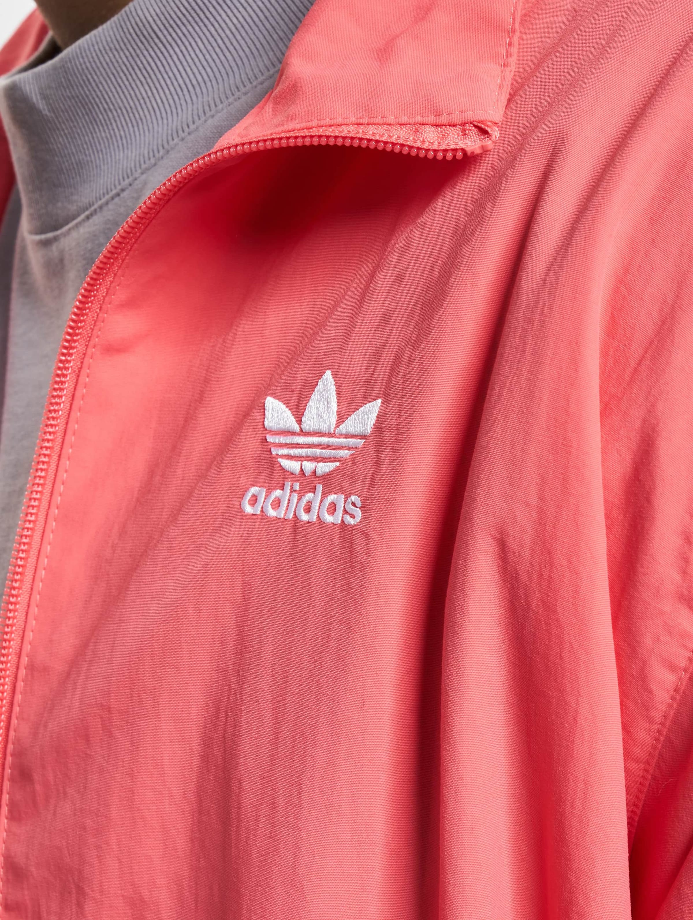 Adidas originals locked up logo track jacket in online red