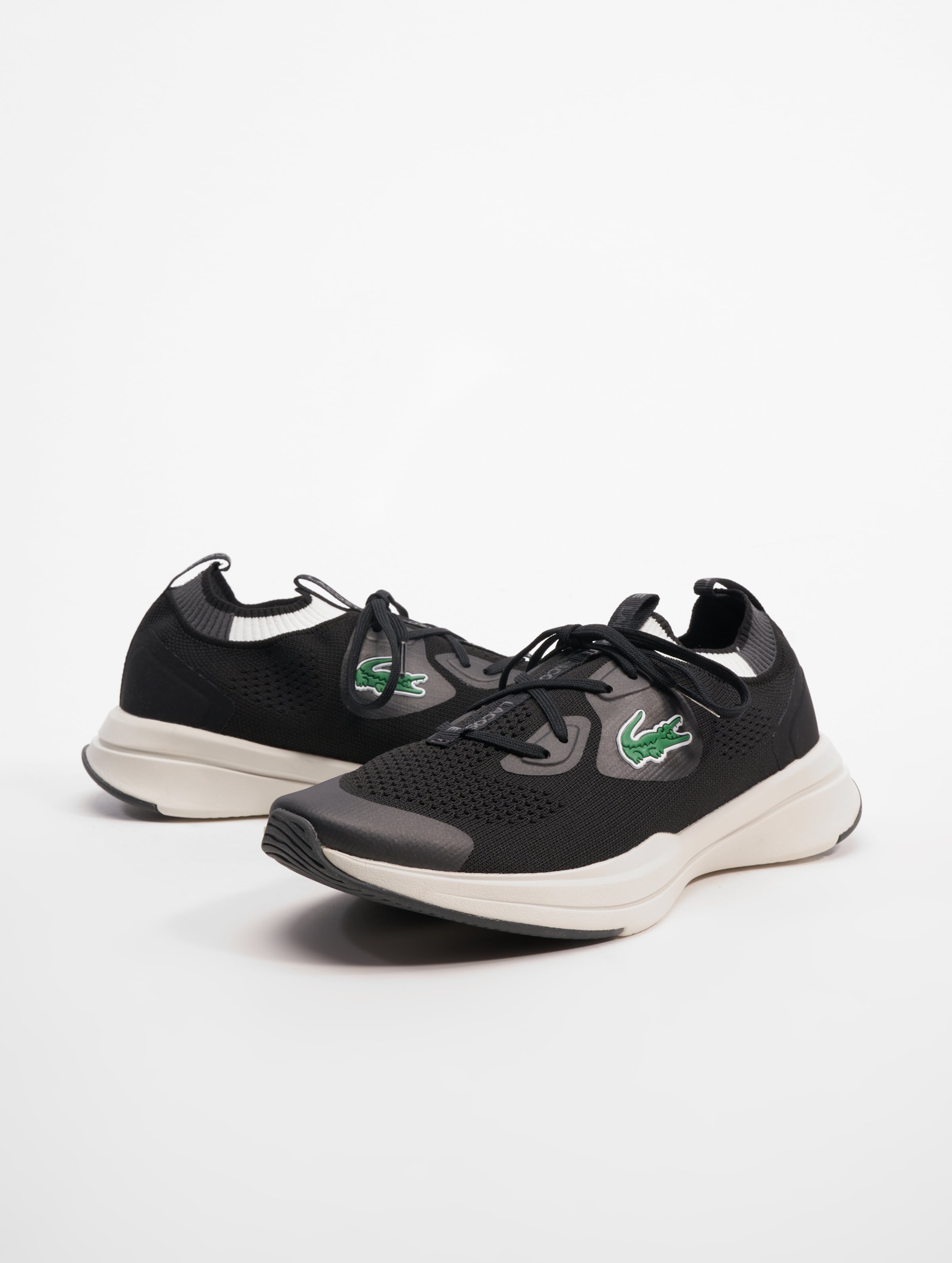 Lacoste Run Spin Knit Sneakers op kleur zwart, Maat 40