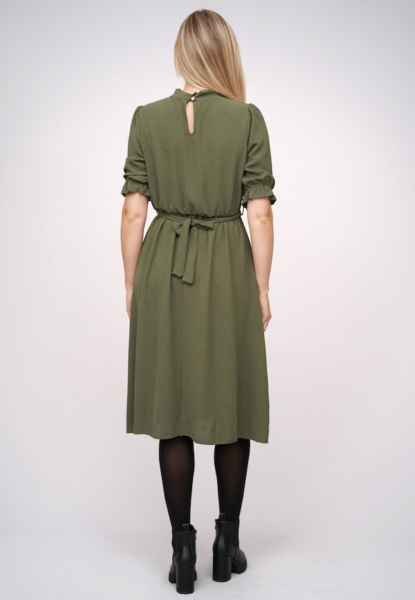 Dress with Chain-Belt-1