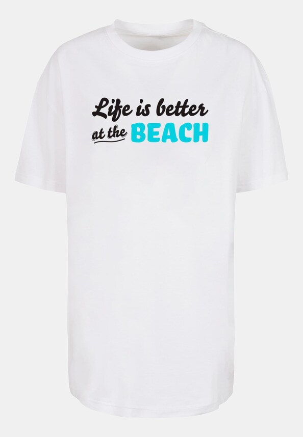 Ladies Summer - Life is better at the beach Oversized Boyfriend -2