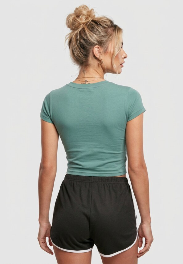 Ladies Stretch Jersey Cropped-1