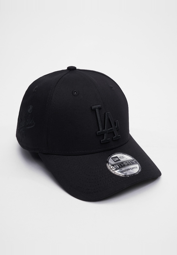 New Era Monochrome 39Thirty Los Angeles Dodgers Snapback Caps-1