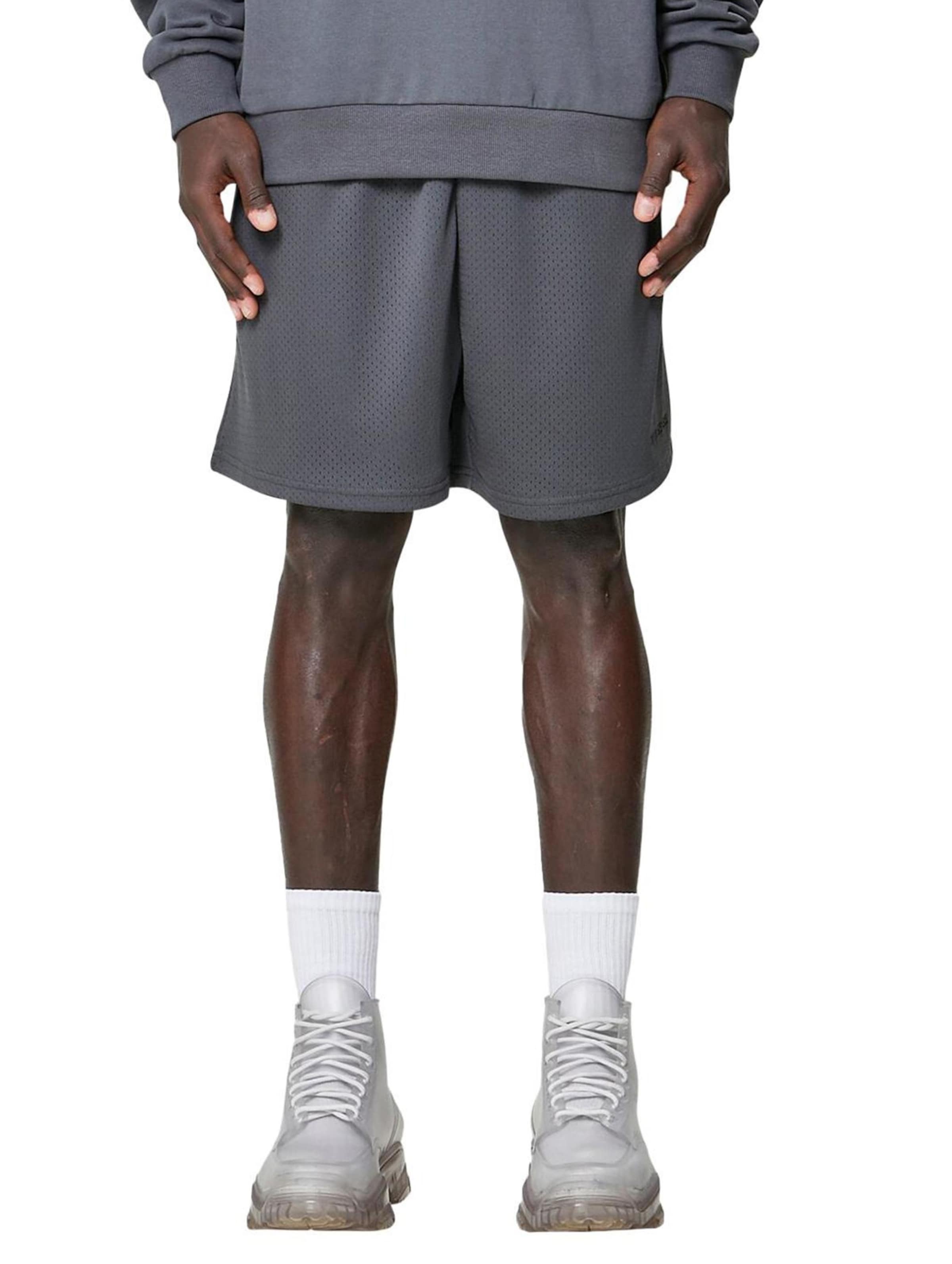 9N1M SENSE Essential Mesh Shorts Mannen op kleur grijs, Maat XS