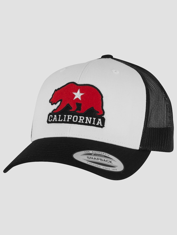 California Bear Patch Retro Trucker Cap-0