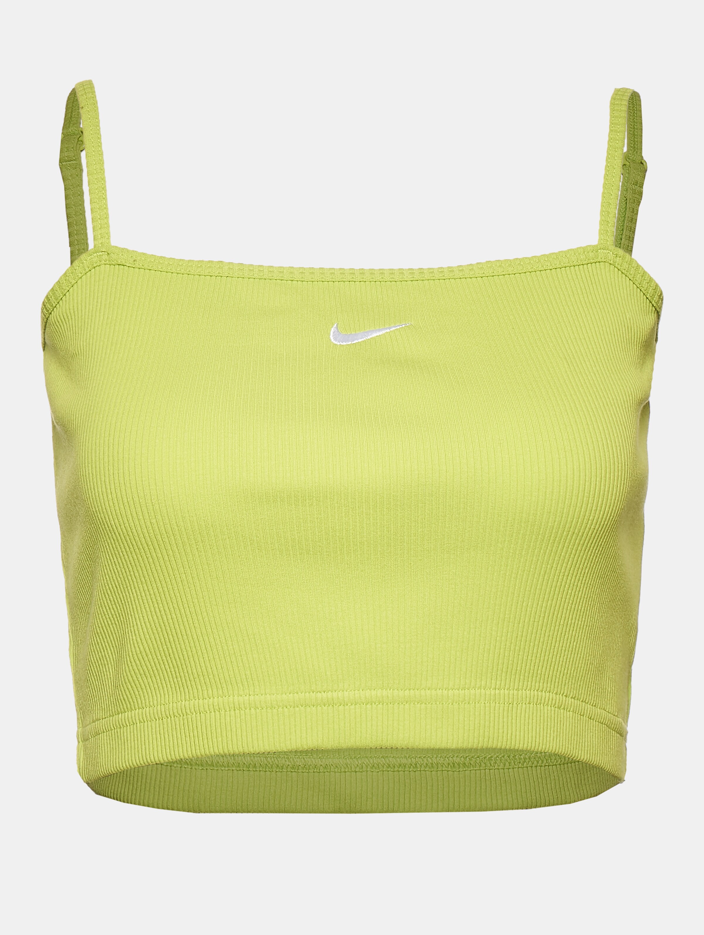 neon nike crop top