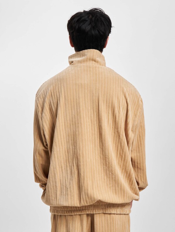 Sean John Script Logo Striped Velours Trackjacket-1