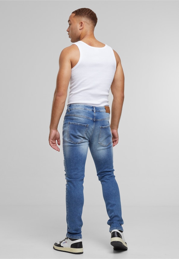 VICTOR RIPPED SLIM FIT JEANS-4