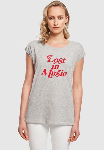 Ladies Lost In Music Tee T-Shirt Round Neck