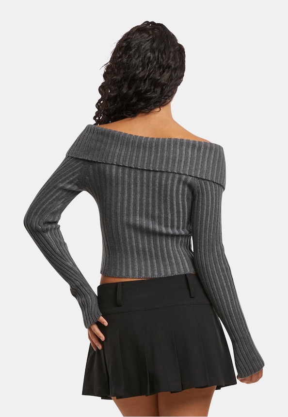 Off Shoulder Knit -1