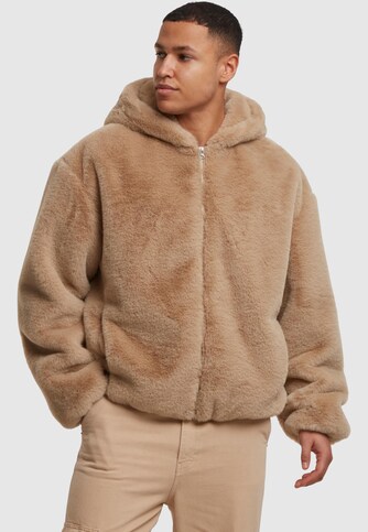 Full Zip Faux Fur Hoodie