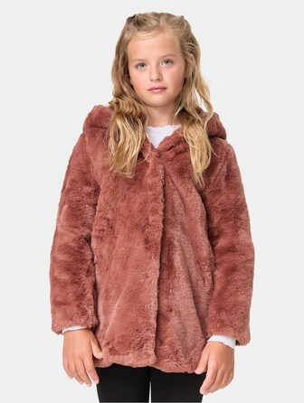Girls Hooded Teddy Coat 