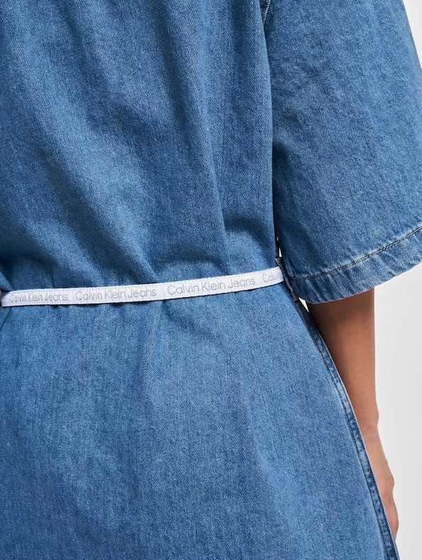 Calvin Klein Jeans Utility Belted Kleid-3