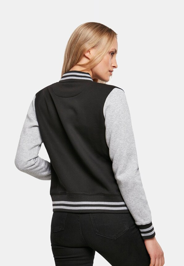 Ladies Sweat College Jacket-1