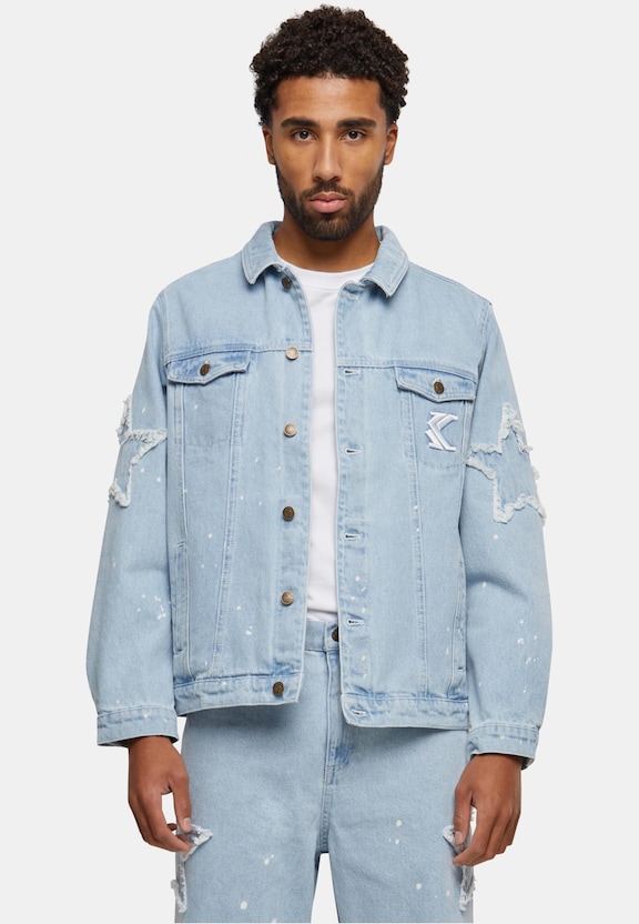 Og Paintsplatter Denim Trucker -0
