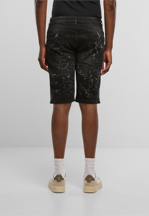 Sylva Ripped Slim Fit Shorts-1