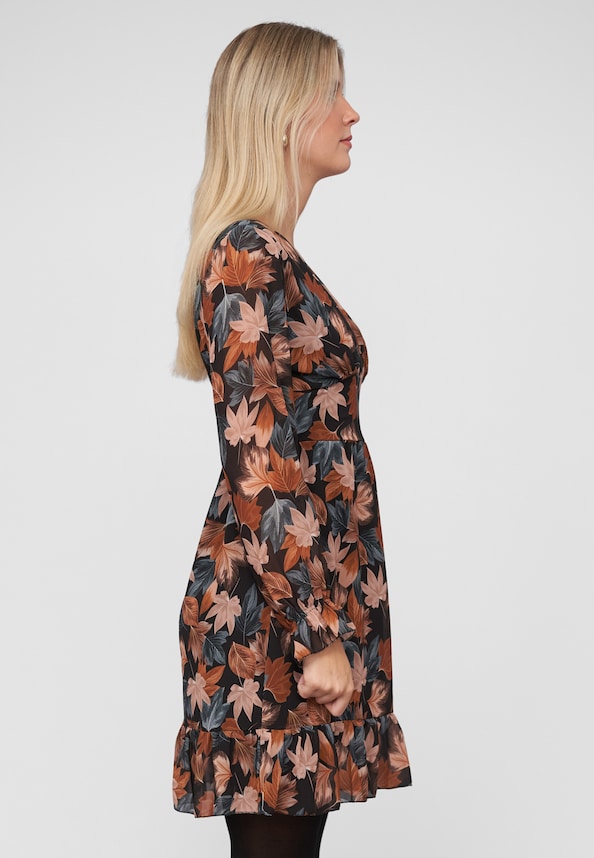 Chiffon Dress with AOP-3