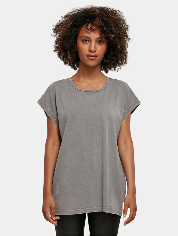 Ladies Acid Washed Extended Shoulder-2