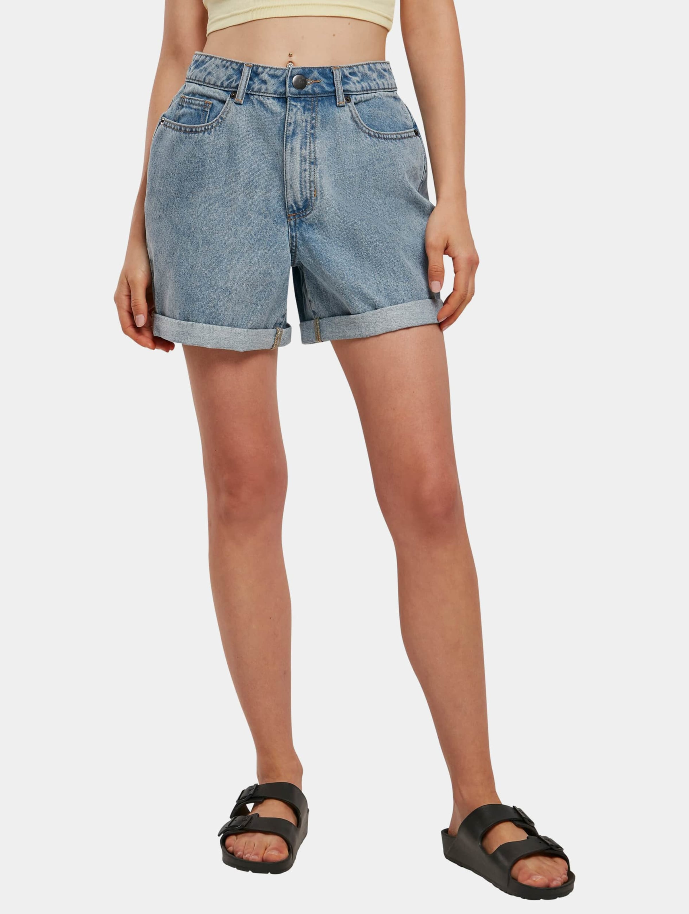 Ladies boyfriend denim shorts sale