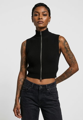 Ladies Short Knit Vest