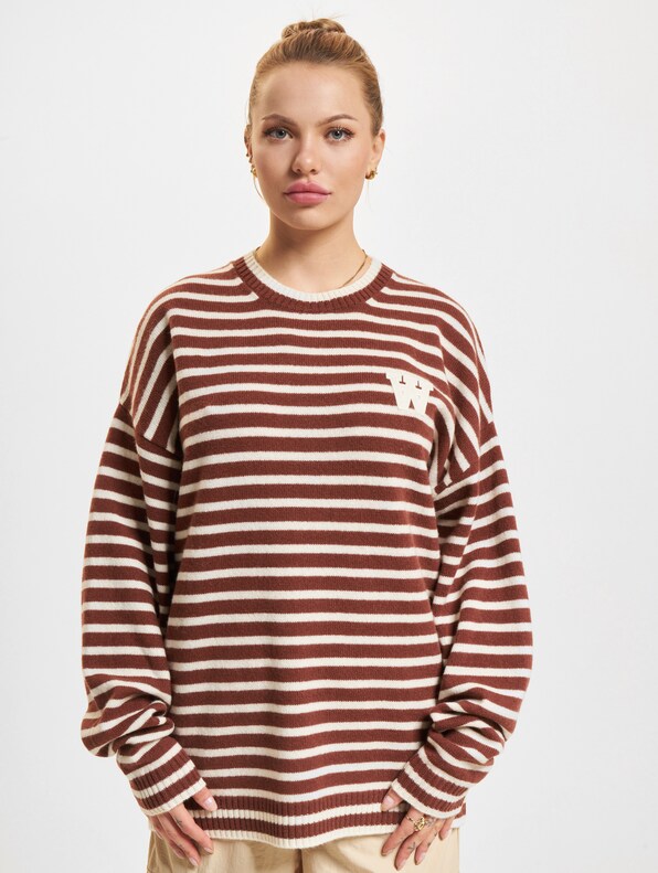 Tya Striped Oversized Jumper-5