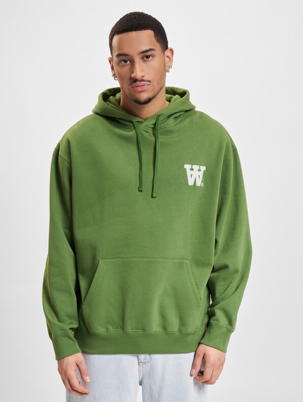 Wood Wood Cass Aa Moss Embroidery Hoodie-1