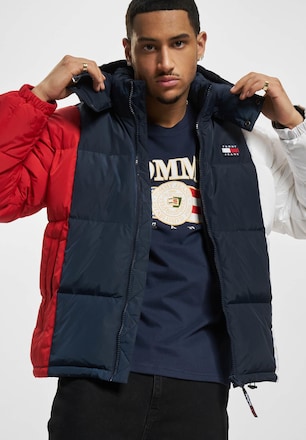 Tommy Jeans Alaska Colorblock Puffer Winter Jacket Brandons Stone