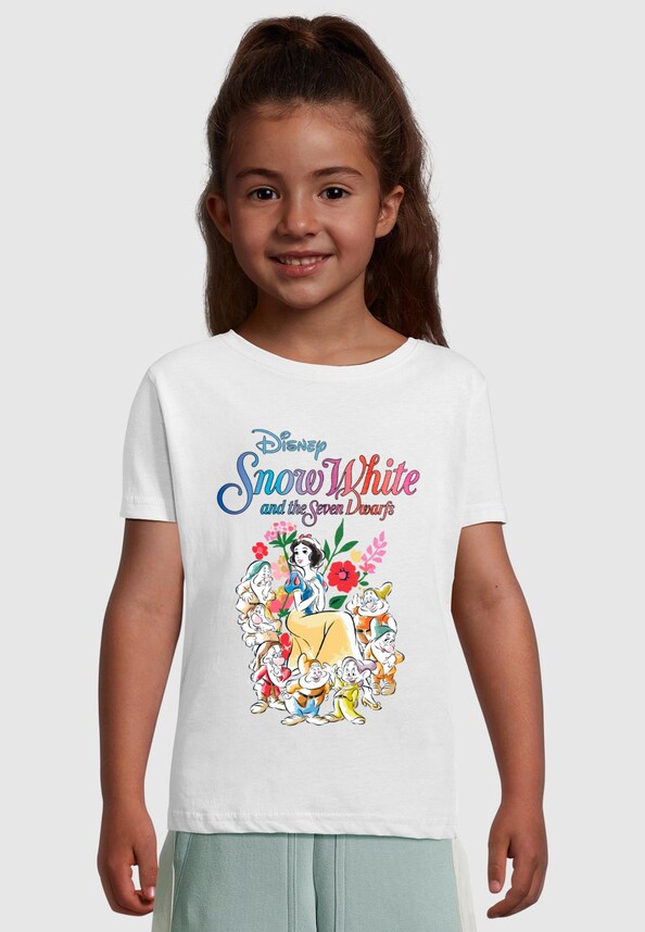 Girls Snow White - Seven Dwarfs Short Sleeve Tee-0
