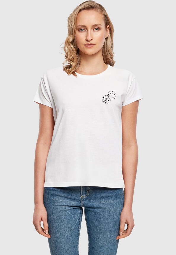 Ladies Hugs & Love - Heart Dice Box Tee-0