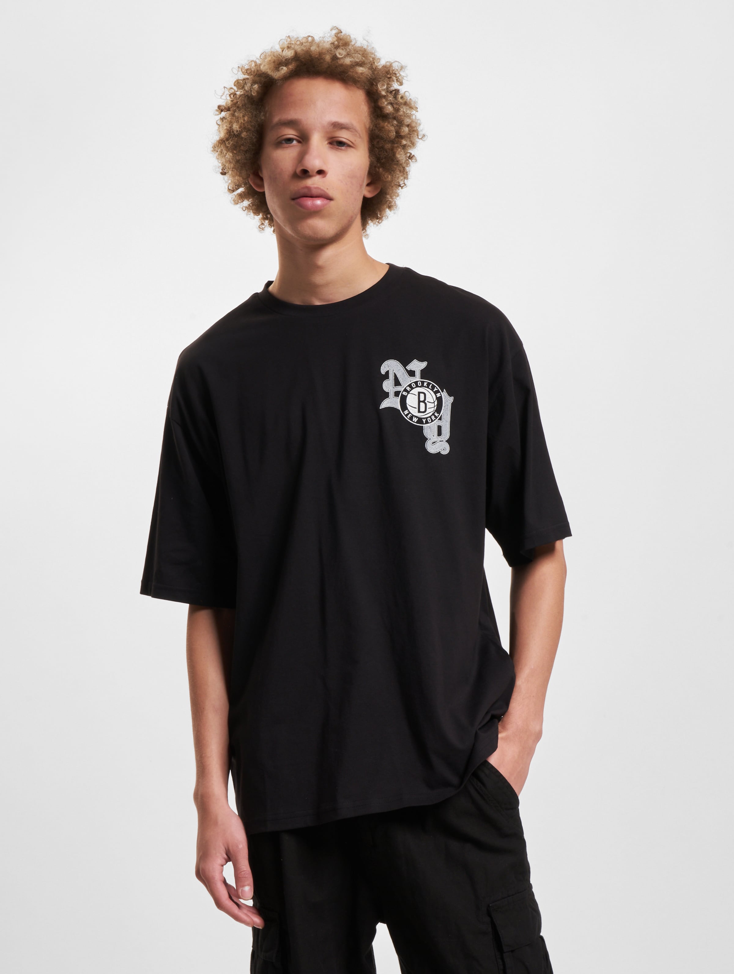 New Era T-Shirt Mannen op kleur zwart, Maat XL