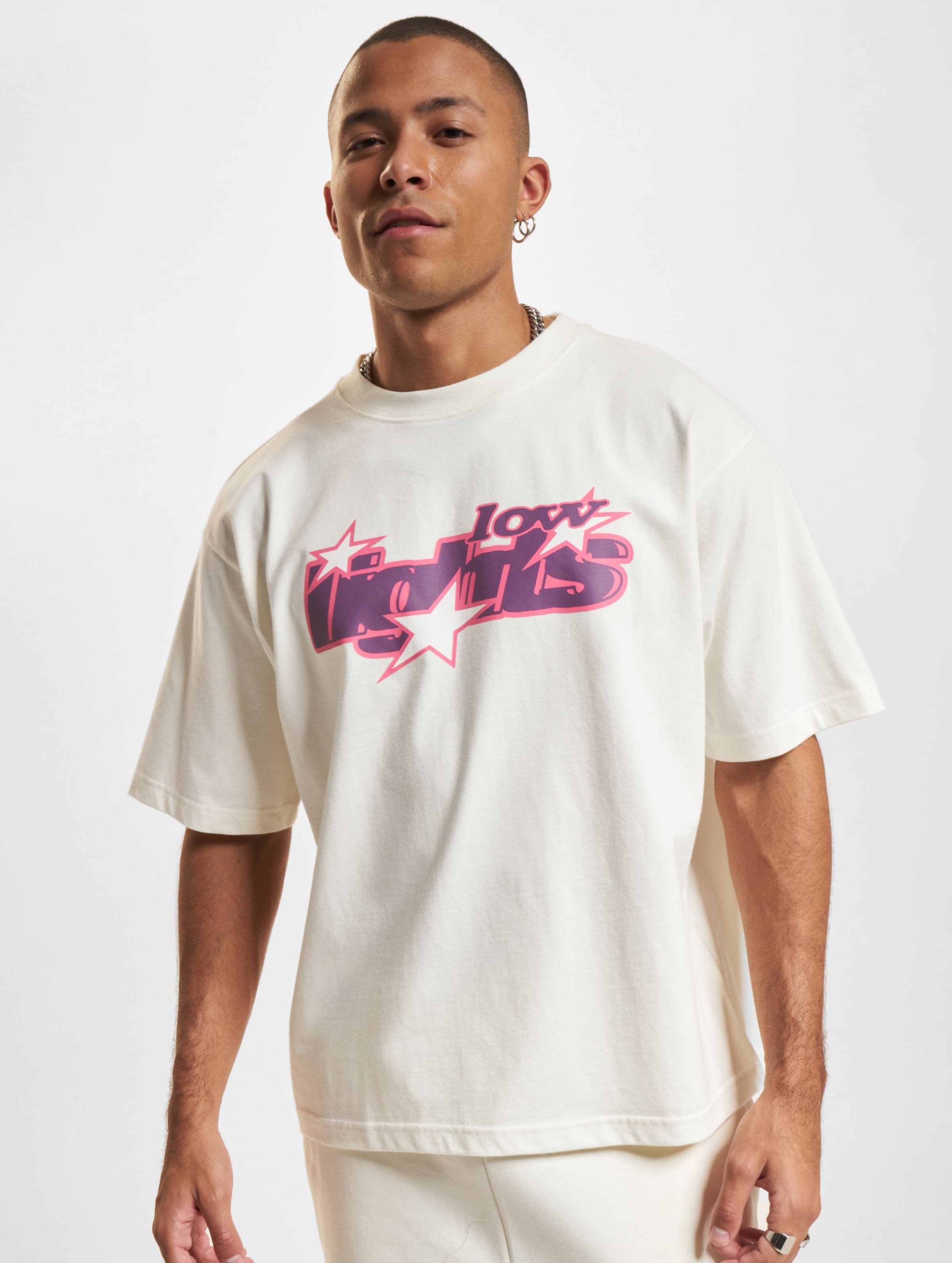 Low Lights Studios Lucky 7 T-Shirt Männer,Unisex op kleur wit, Maat S