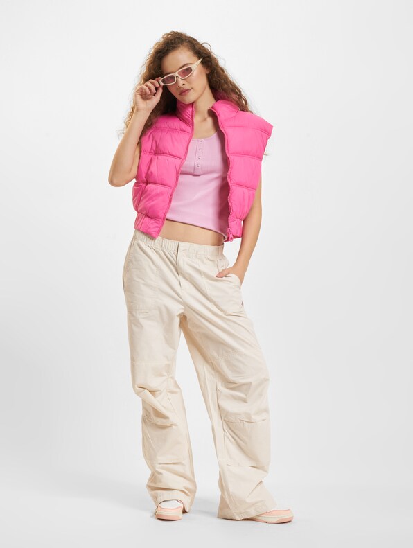 Simple Jersey Sleeveless Button-4