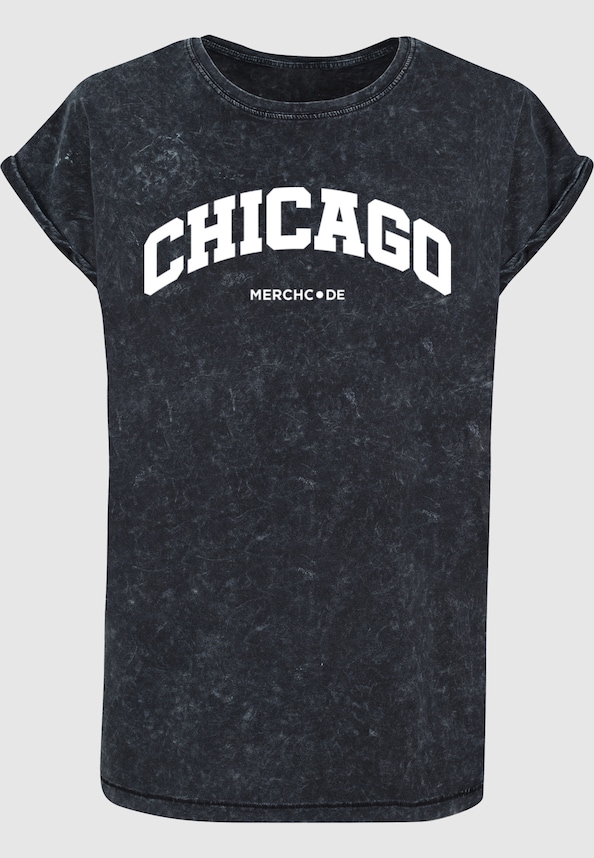 Ladies Chicago Wording - Acid Washed-2