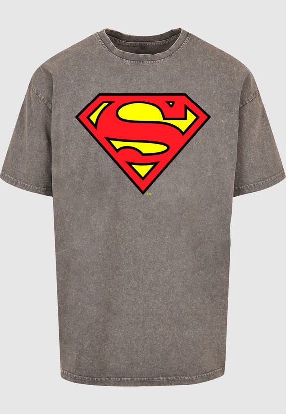 DC Originals - Superman Shield Acid Washed Oversized-2