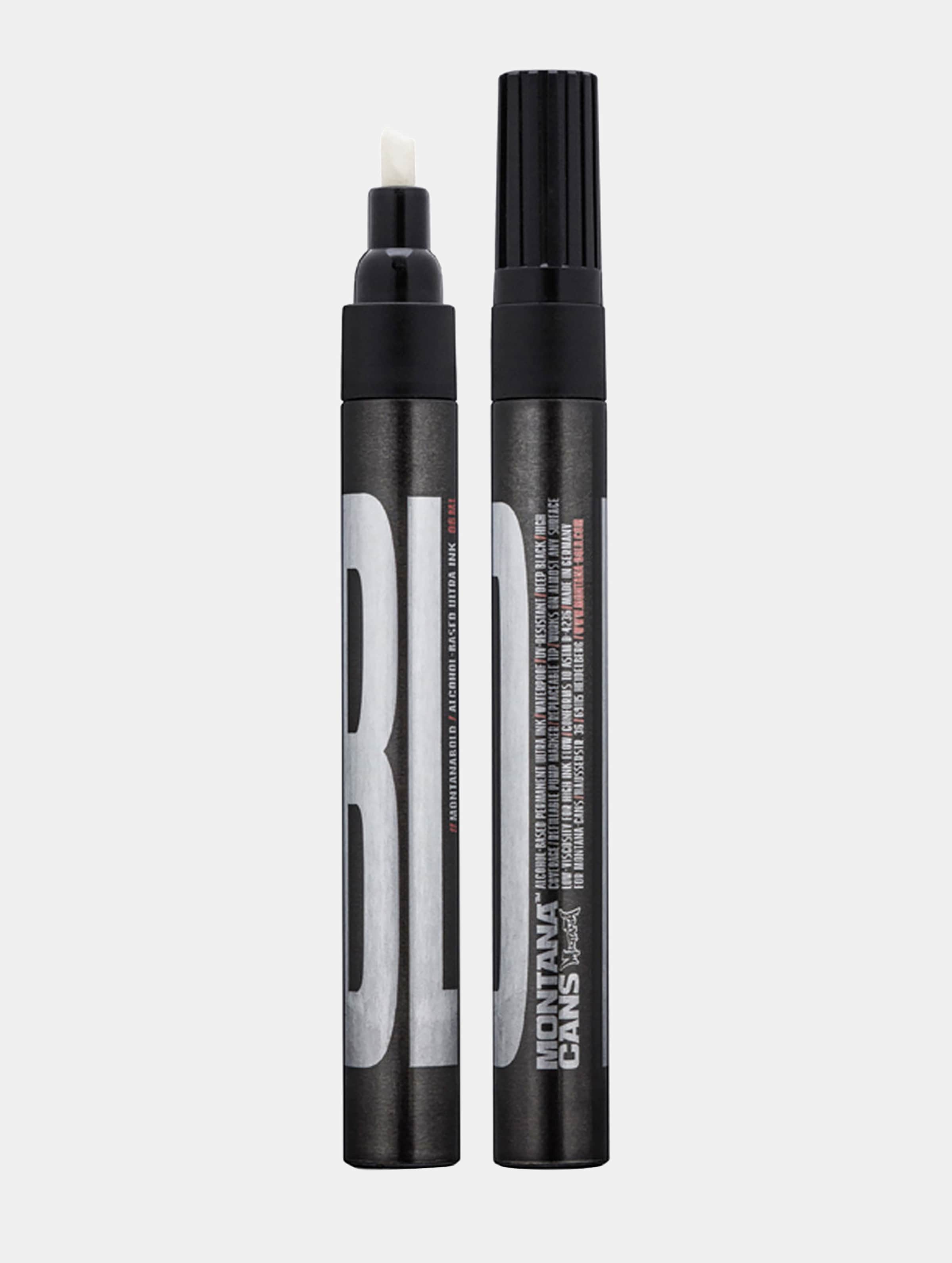 Montana Bold Marker Chisel-Tip Unisex op kleur zwart, Maat 3_MM
