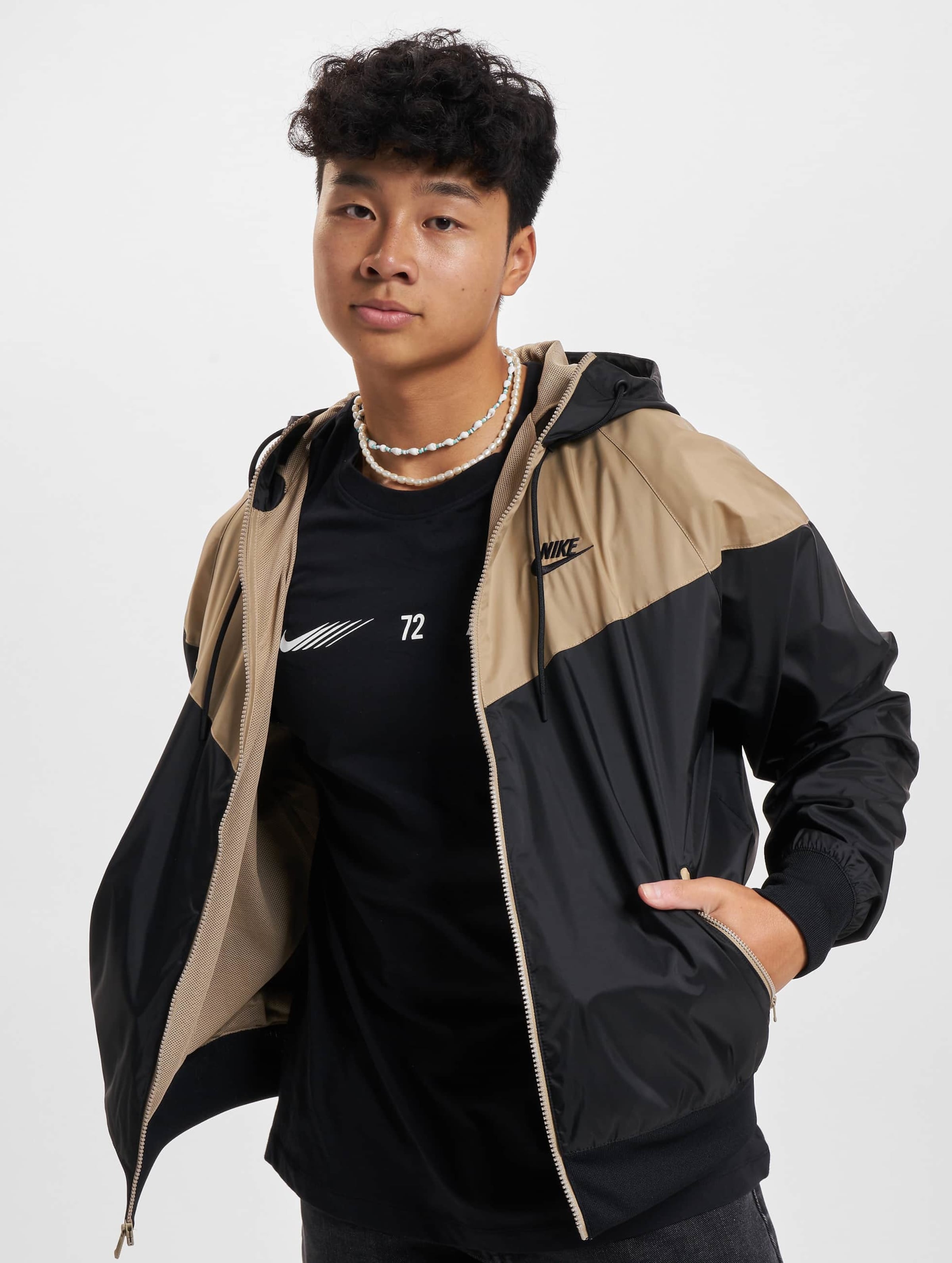 Gold and black nike hot sale windbreaker